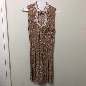 Marnie West brown floral dress